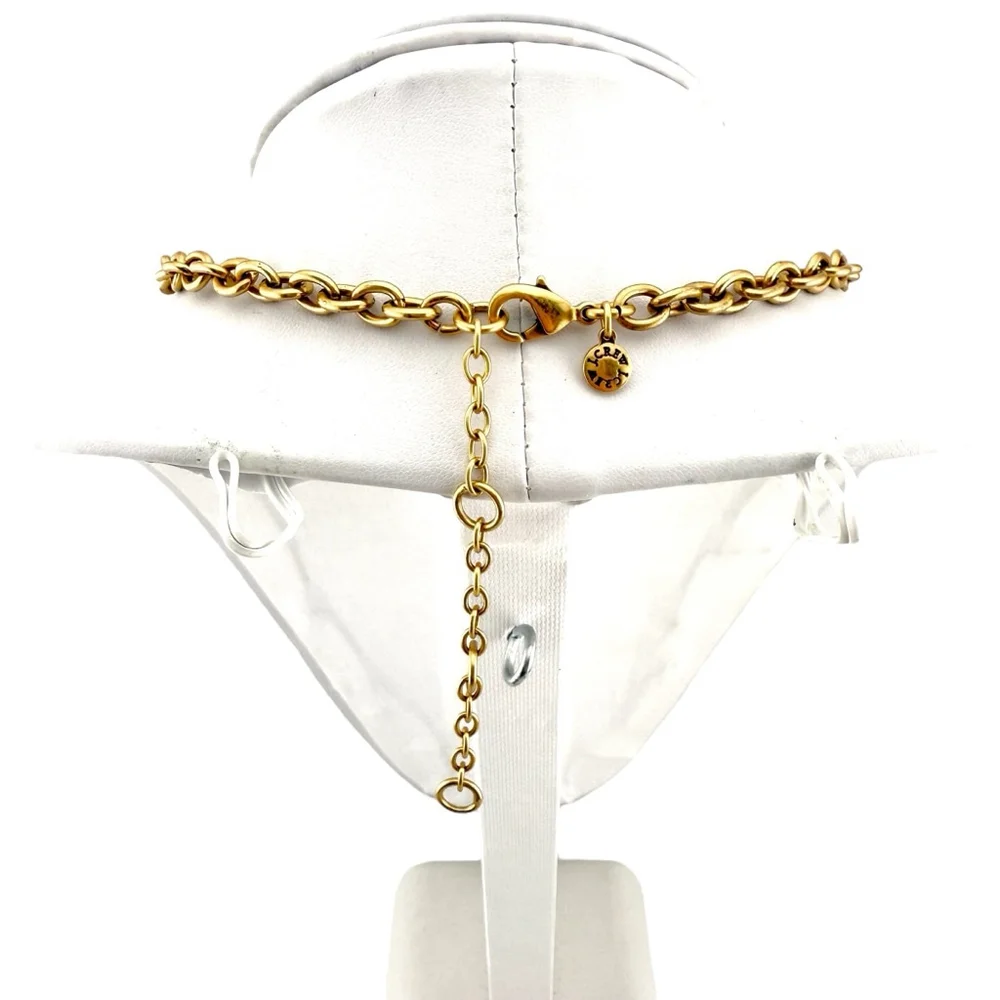 J Crew Necklace in Yellow, Pale Green & White